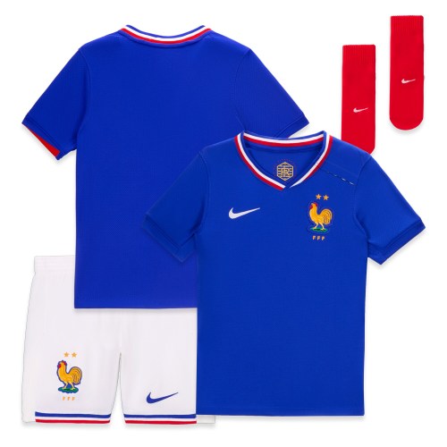 France National Team Nike Infant 2024 Home Stadium Jersey Kit Set - Blue