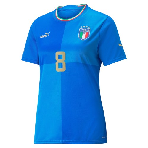 Jorginho Italy National Team Puma Women's 2022/23 Home Replica Player Jersey - Blue