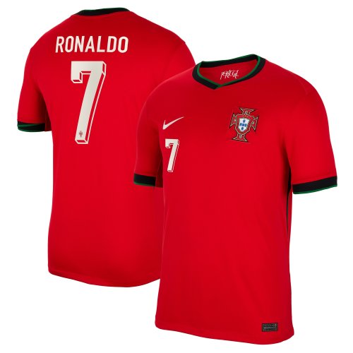 Cristiano Ronaldo Portugal National Team Nike 2024 Home Replica Jersey - Red