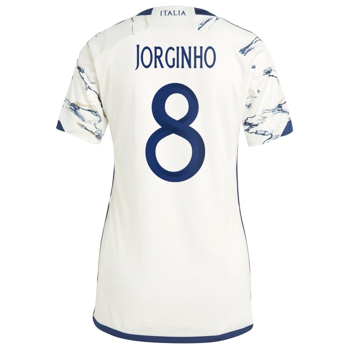 Jorginho Italy National Team adidas Women's 2023 Away Replica Jersey - White