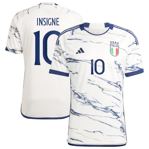 Lorenzo Insigne Italy National Team adidas 2023 Away Replica Jersey - White