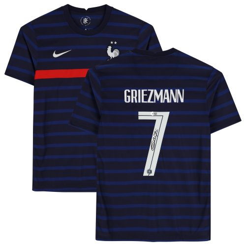 Antoine Griezmann France Autographed Fanatics Authentic Nike Blue Jersey