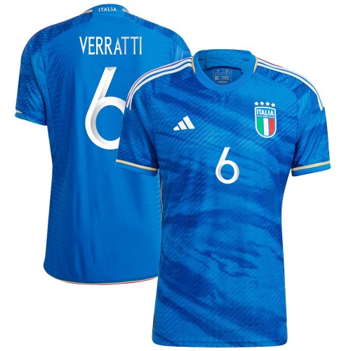 Marco Verratti Italy National Team adidas 2023 Home Authentic Player Jersey - Blue
