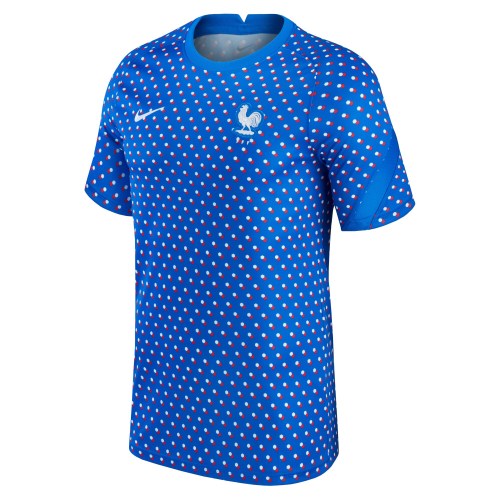 France Women's National Team Nike 2021/22 Pre-Match Top - Blue