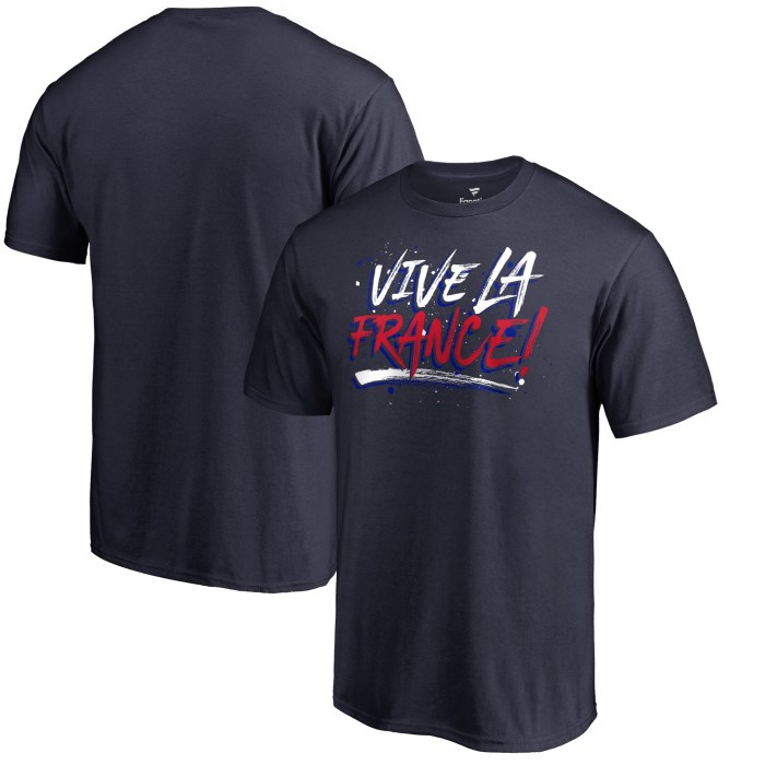 France Fanatics Branded Vive Le France T-Shirt - Navy