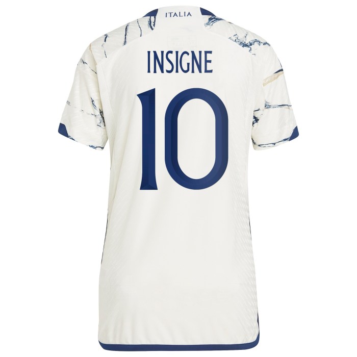 Lorenzo Insigne Italy National Team adidas 2023 Away Authentic Player Jersey - White