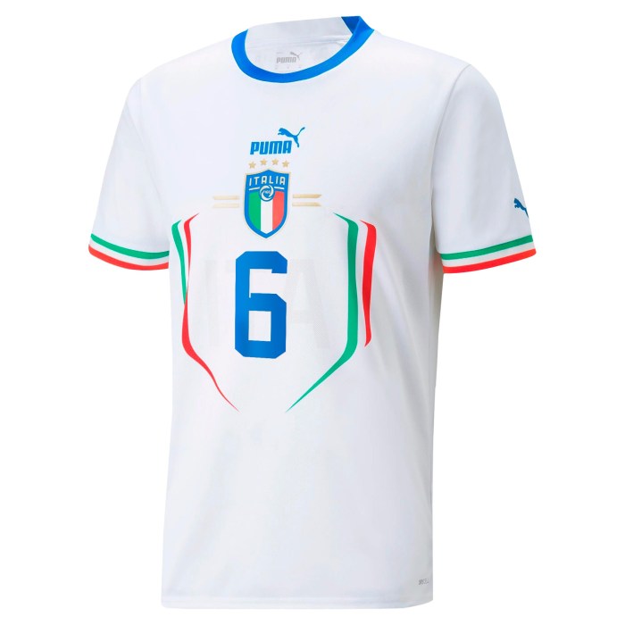 Marco Verratti Italy National Team Puma 2022/23 Away Replica Player Jersey - White