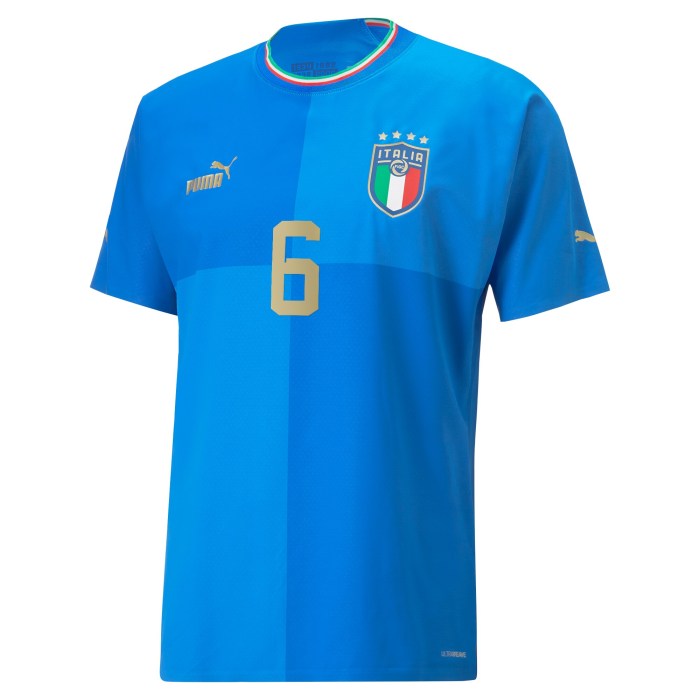 Marco Verratti Italy National Team Puma 2022/23 Home Authentic Player Jersey - Blue