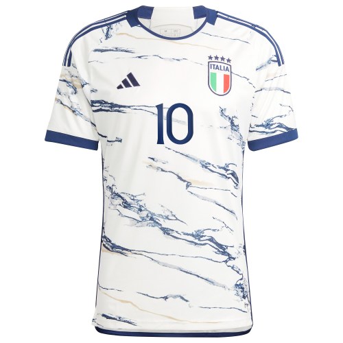 Lorenzo Insigne Italy National Team adidas 2023 Away Replica Jersey - White