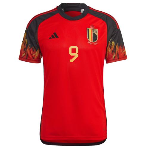 Romelu Lukaku Belgium National Team adidas 2022/23 Home Replica Jersey - Red