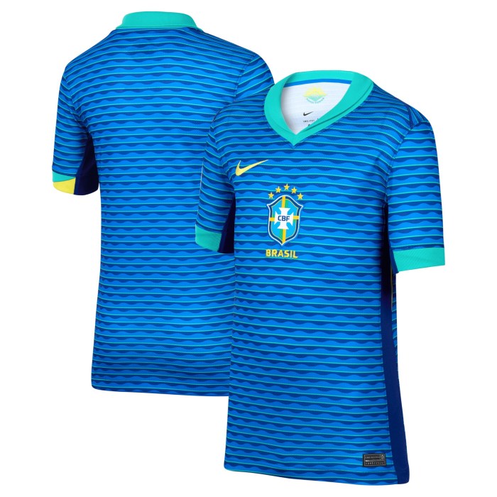 Brazil National Team Nike Youth 2024 Away Stadium Replica Jersey – Blue