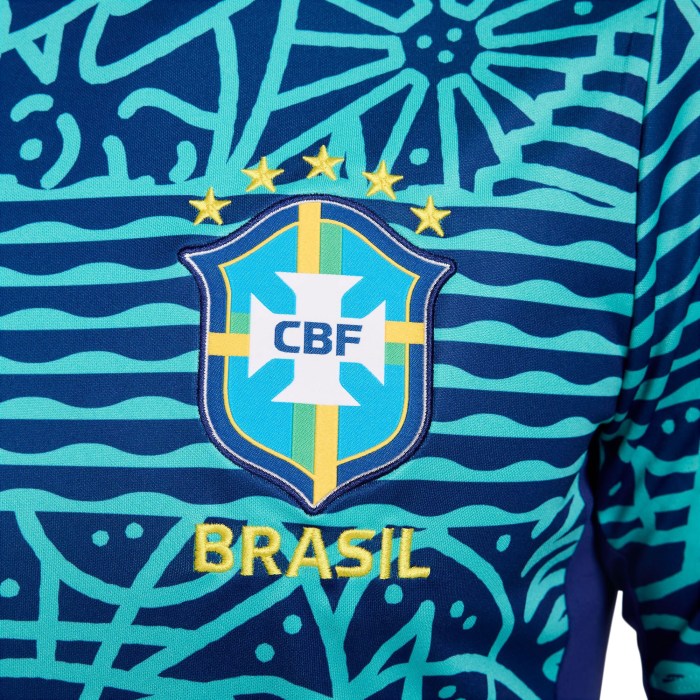 Brazil National Team Nike 2024 Academy Pro Pre-Match Top - Blue