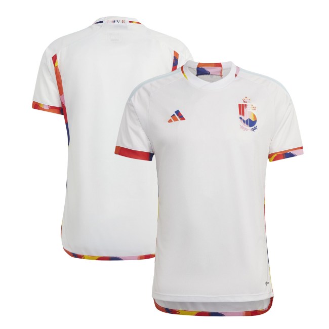 Belgium National Team adidas 2022/23 Away Replica Jersey - White