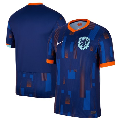 Netherlands National Team Nike 2024 Away Replica Blank Jersey - Blue
