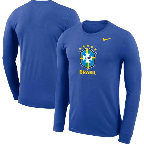 Brazil National Team Nike Primary Logo Legend Performance Long Sleeve T-Shirt - Royal