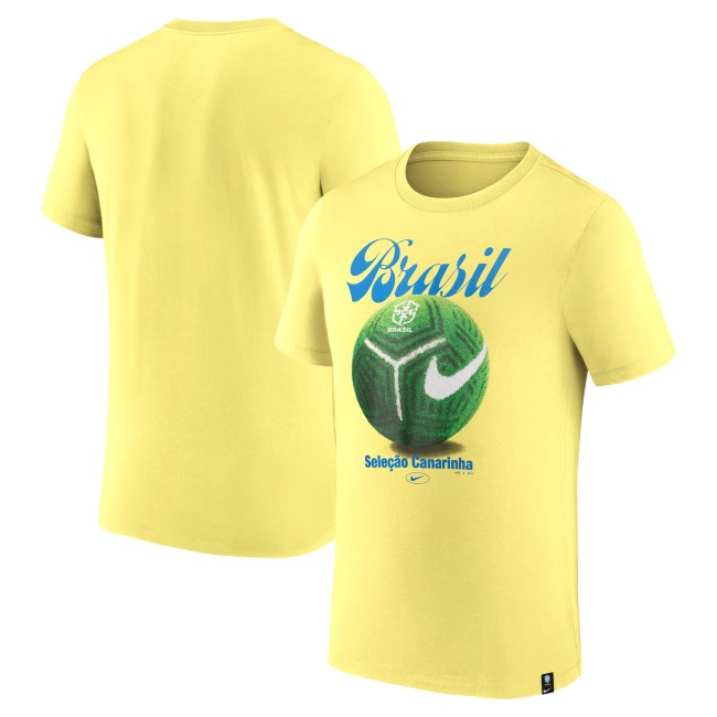 Brazil National Team Nike Home Field T-Shirt - Yellow