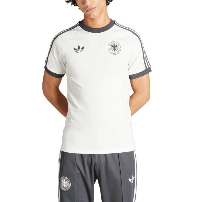 Germany National Team adidas Originals Raglan Three-Stripe T-Shirt - White