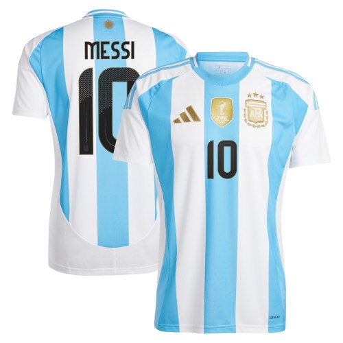 Lionel Messi Argentina National Team adidas 2024 Home Replica Player Jersey - White