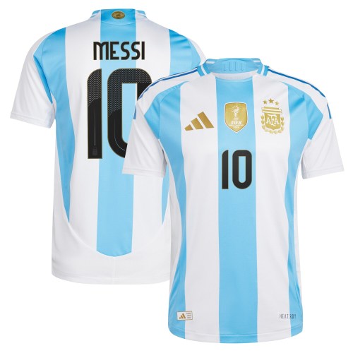 Lionel Messi Argentina National Team adidas 2024 Home  Player Jersey - White