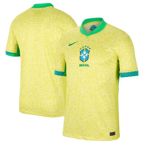 Brazil National Team Nike 2024 Home Stadium  Jersey – Yellow