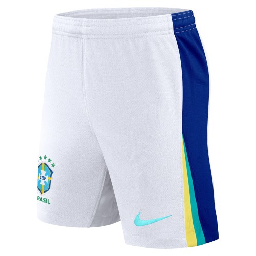 Brazil National Team Nike 2024  Away Stadium Shorts - White