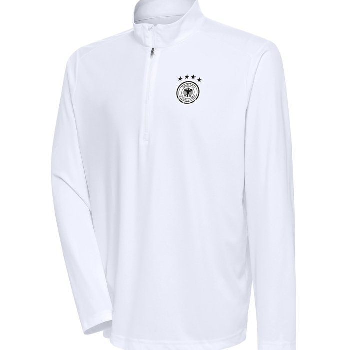 Germany National Team Statement Quarter-Zip Pullover - White