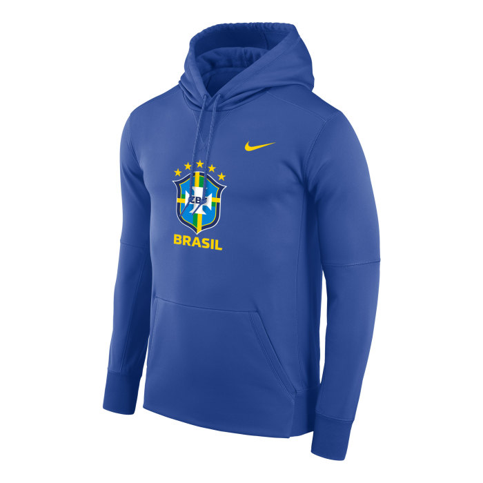 Brazil National Team Nike Performance Pullover Hoodie - Royal