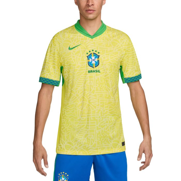 Brazil National Team Nike 2024 Home Replica  Jersey – Yellow