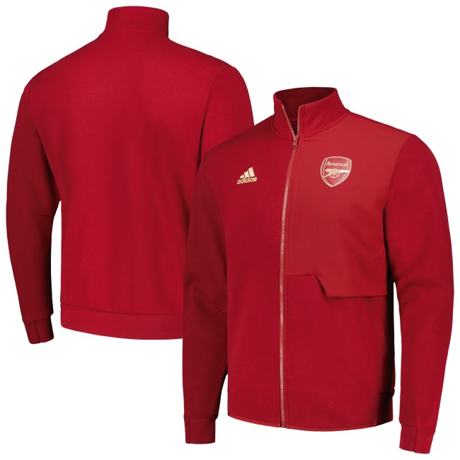 Arsenal adidas 2023/24 Anthem Full-Zip Jacket - Red