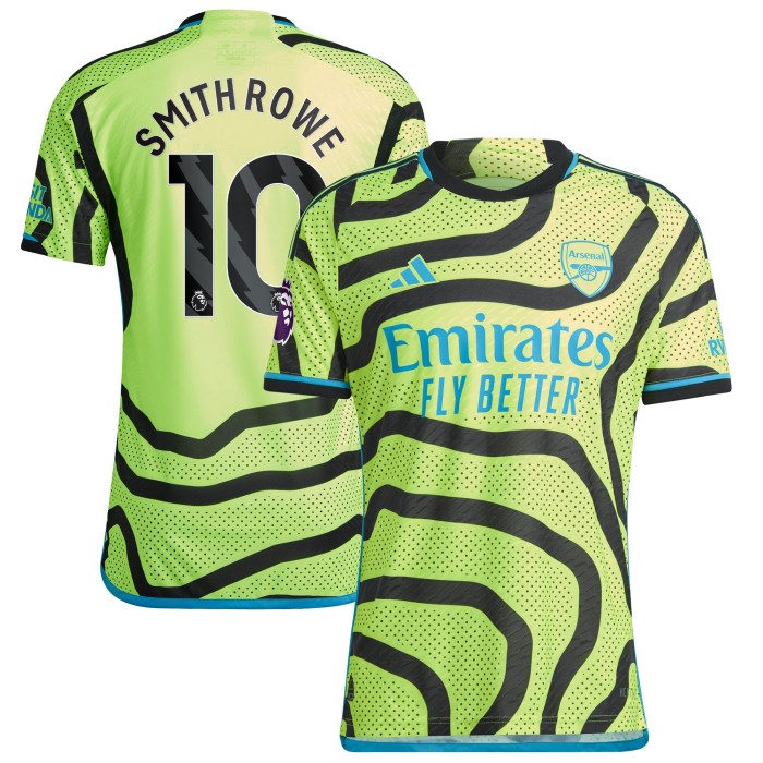 Emile Smith Rowe Arsenal adidas 2023/24 Away Authentic Player Jersey - Yellow