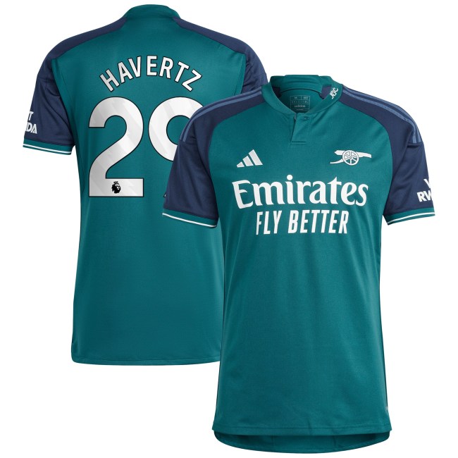 Kai Havertz Arsenal adidas 2023/24 Third Replica Player Jersey - Green