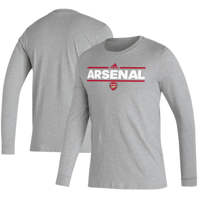 Arsenal adidas AEROREADY Dassler Long Sleeve T-Shirt - Heather Gray