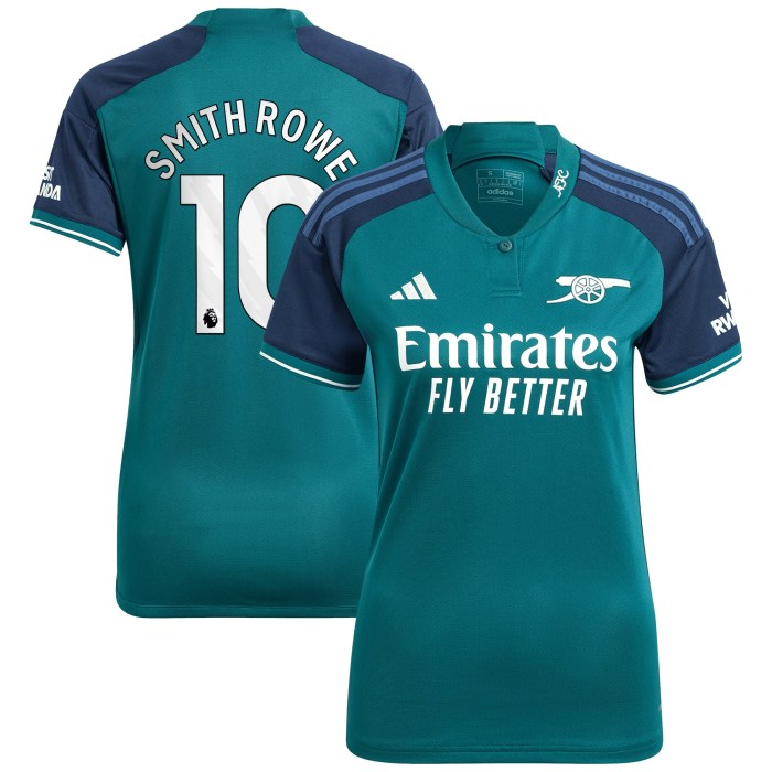 Emile Smith Rowe Arsenal adidas Women's 2023/24 Third Replica Player Jersey - Green