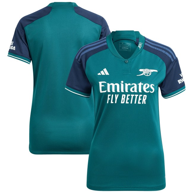 Arsenal adidas Women's 2023/24 Third Replica Jersey - Green