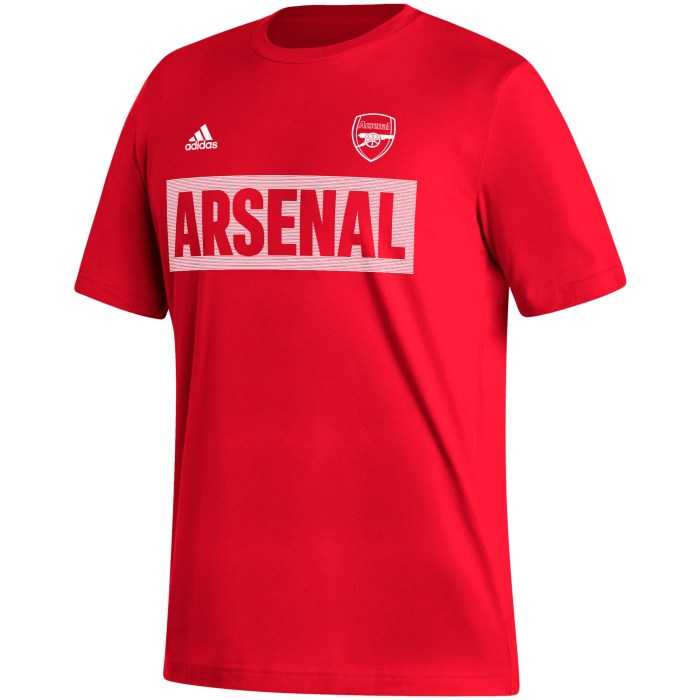 Arsenal adidas Culture Bar T-Shirt - Red