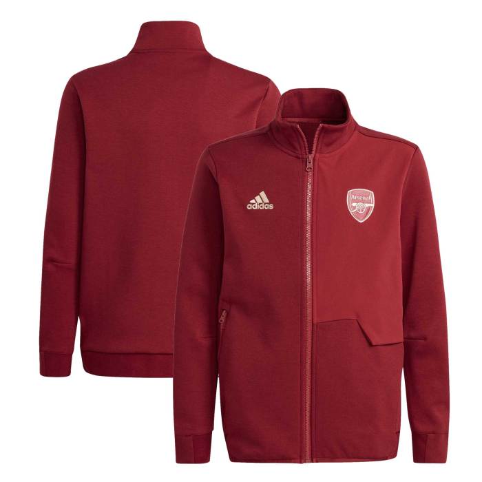 Arsenal adidas Youth 2023/24 Anthem Full-Zip Jacket - Red