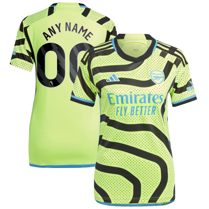 Arsenal adidas Women's 2023/24 Away Replica Custom Jersey - Yellow