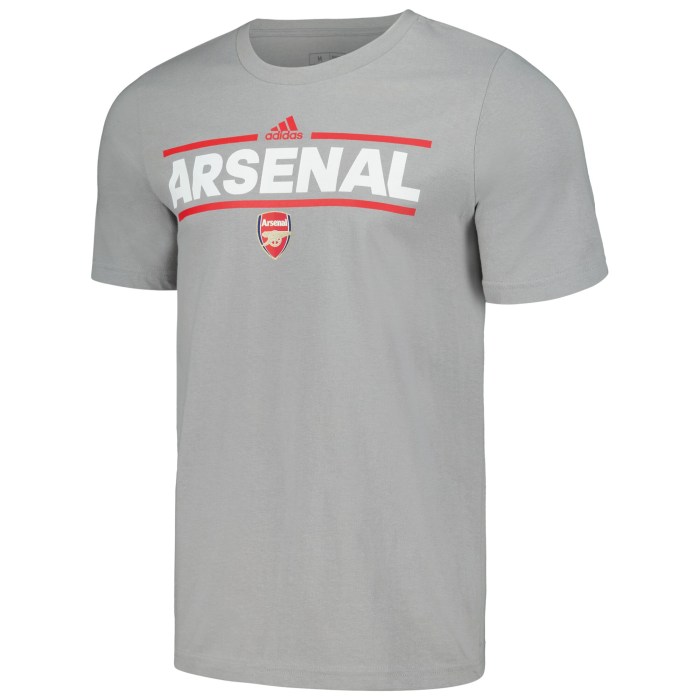 Arsenal adidas Lockup T-Shirt - Gray