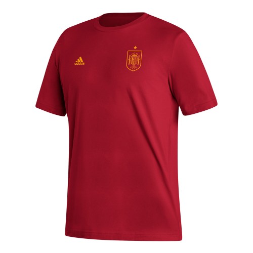 Spain National Team adidas Crest T-Shirt - Red