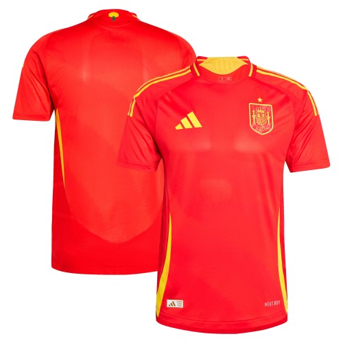 Spain National Team adidas 2024 Home Authentic Jersey - Scarlet