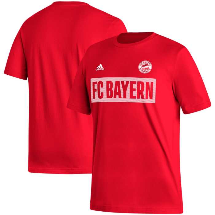 Bayern Munich adidas Culture Bar T-Shirt - Red