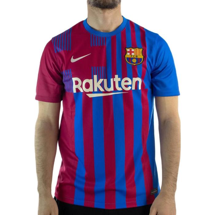 Nike Sports Short Sleeve Soccer/Football Jersey SW Fan Edition 21-22 Season Barcelona Home Blue CV7891-428