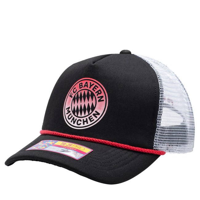 Bayern Munich Unisex Serve Trucker Adjustable Hat - Black