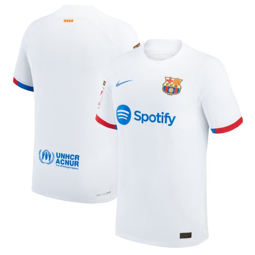 Barcelona Nike 2023/24 Away Match Authentic Jersey - White