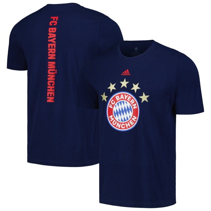 Bayern Munich adidas Vertical Back T-Shirt - Navy