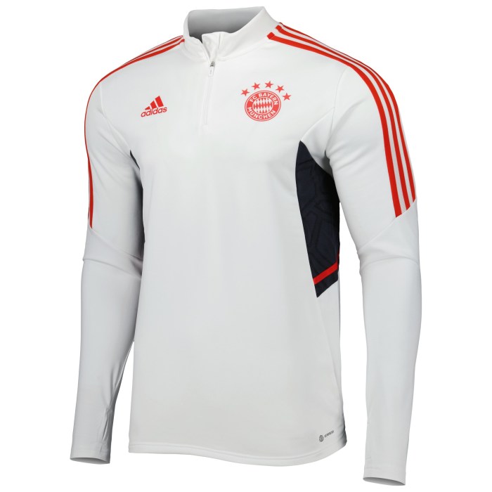 Bayern Munich adidas Team Training AEROREADY Quarter-Zip Top - White