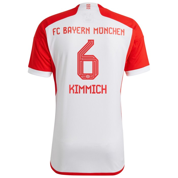 Joshua Kimmich Bayern Munich adidas Youth 2023/24 Home Replica Jersey - White