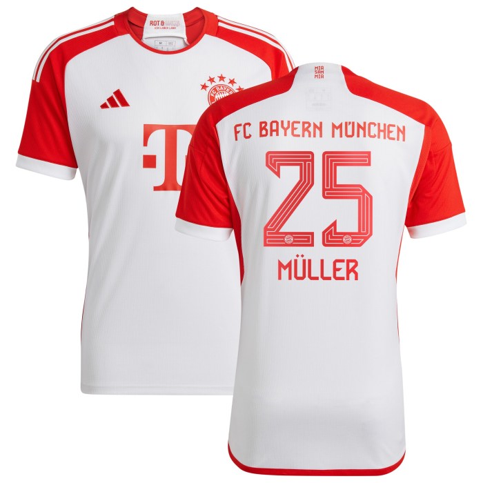 Thomas Müller Bayern Munich adidas Youth 2023/24 Home Replica Jersey - White