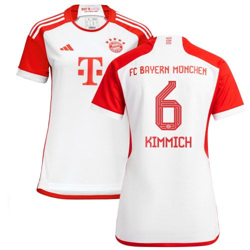 Joshua Kimmich Bayern Munich adidas Women's 2023/24 Home Replica Jersey - White