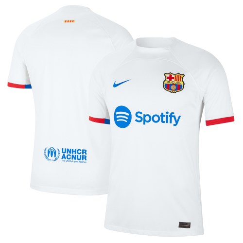 Barcelona Nike 2023/24 Away Replica Jersey - White